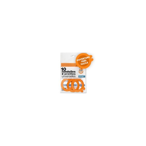Sachet de 10 rondelles à bocaux 2 oreilles 7 cm LE PARFAIT