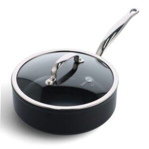 Sauteuse Barcelona pro 24 cm et son couvercle GREENPAN