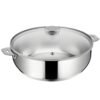 Sauteuse Salvaspazio+ avec son couvercle 26 cm en inox LAGOSTINA