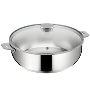 Sauteuse Salvaspazio+ avec son couvercle 26 cm en inox LAGOSTINA