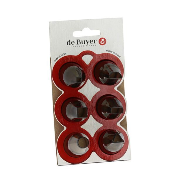 Sélection de 6 douilles à formes géométriques DE BUYER