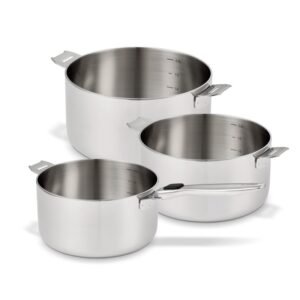 Série de 3 Casseroles 16, 18 et 20 cm Evolution inox BEKA