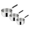 Série de 3 casseroles inox Tempra 16/18/20 cm LAGOSTINA
