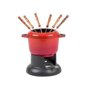 Service à fondue en fonte émaillée INVICTA