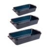 Set de 3 plats à four vague bleu 25, 30 et 36 cm TABLE PASSION