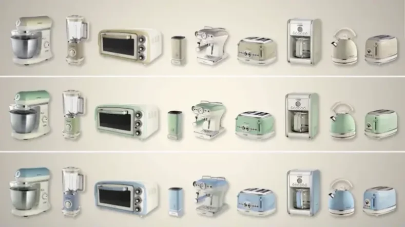 Couleurs et Design Retro de la gamme Vintage ARIETE