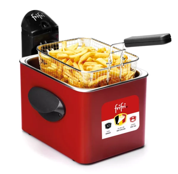 Friteuse rouge F1905R 3,5L FriFri à bain d’huile